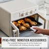 image:imageMartha Stewart French Door Air Fryer Toaster Oven Combo 34QT Countertop Convection 12in1 Bake Broil Roast Fits 12 PizzaDehydrate5 Accessories Air Fry Basket Stainless Steel Linen CreamLinen Cream